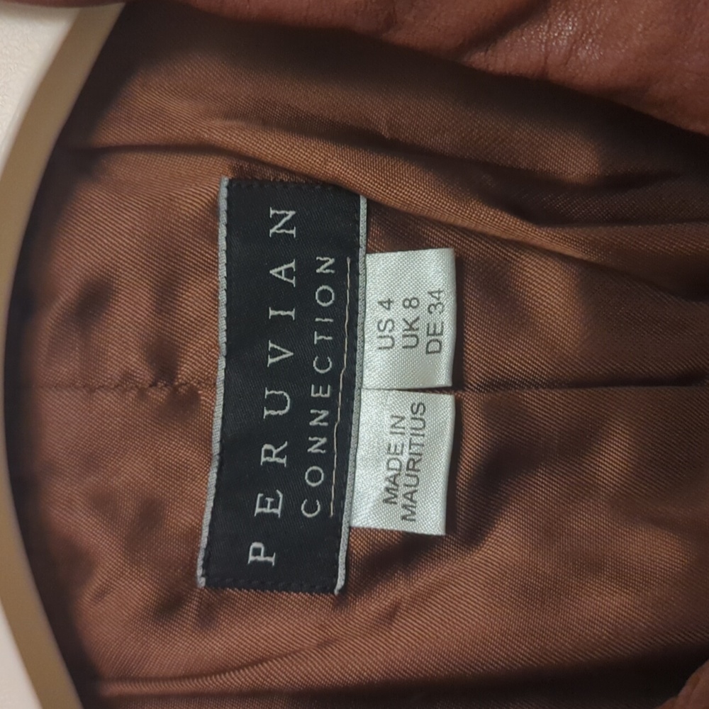 Peruvian Connection Brown Leather Jacket - image 5